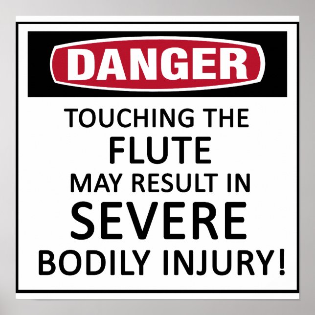 Poster Flûte de danger (Devant)