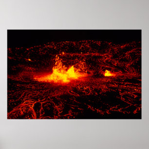 Poster Flux de lave hawaïen
