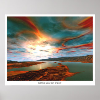 Poster Flux de sol, voies lumineuses