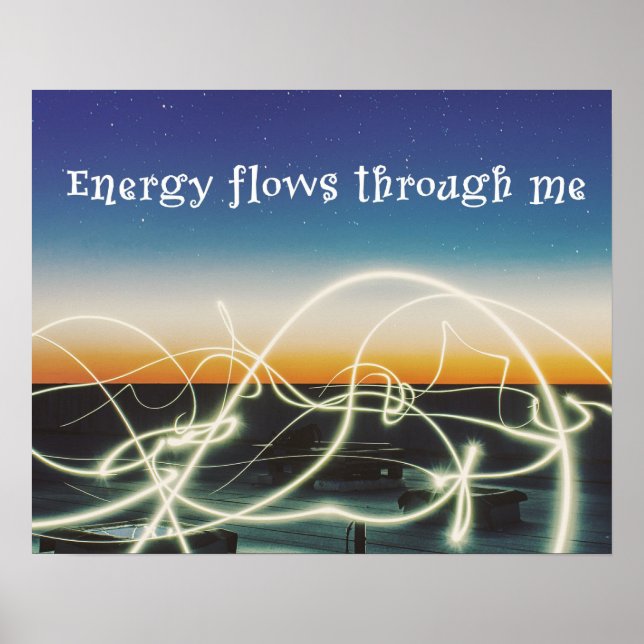 Poster Flux D'Énergie À Travers Moi (Devant)