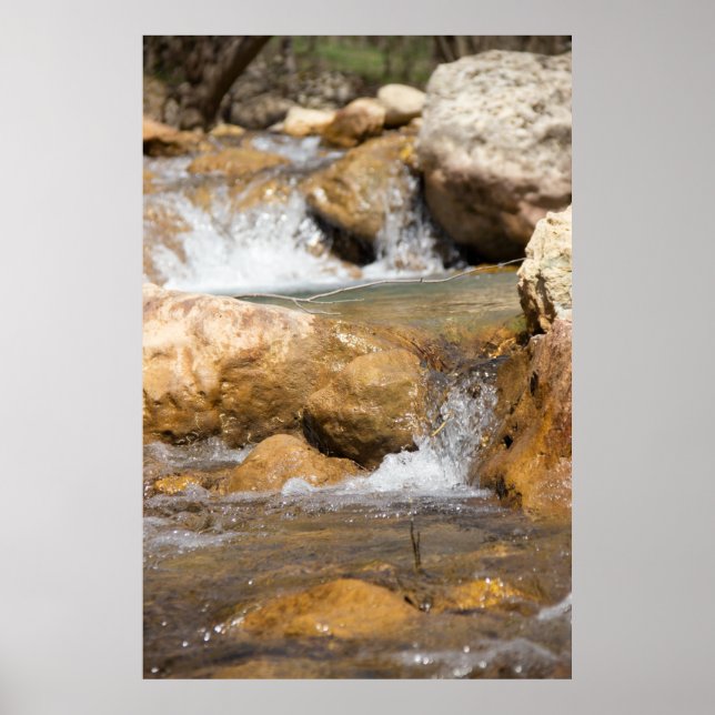 Poster Flux orageux au printemps (Devant)