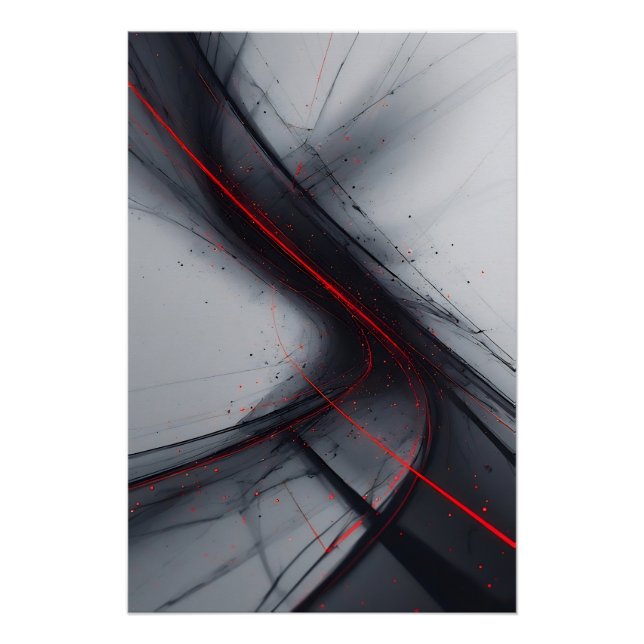 Poster Flux Rouge (Devant)