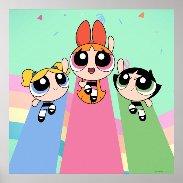 Poster Fly high Powerpuff (Devant)