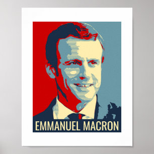 Poster Flyer Emmanuel Macron