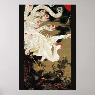 Poster FLYING LOVE PHOENIX,Feathers,Hearts Valentine Day