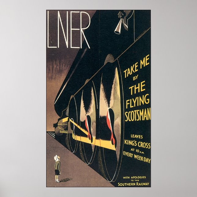 Poster Flying Scotsman Liner (Devant)