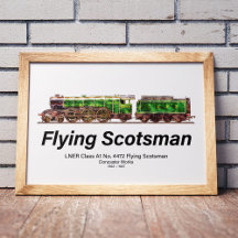 Flying Scotsman Train à vapeur anglais Locomotive