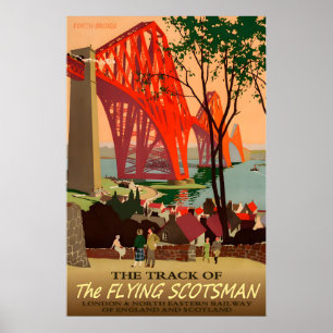 Poster FLYING SCOTSMAN -Voyage en train touristique angla