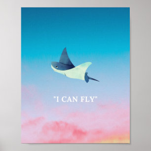 Poster Flying Stingray
