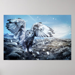 Poster Flying Wild Bird