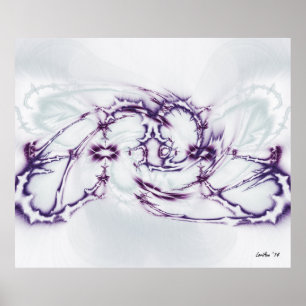 Poster FM - Violet et Turquoise 3