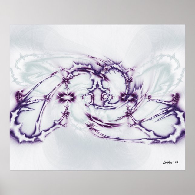 Poster FM - Violet et Turquoise 3 (Devant)