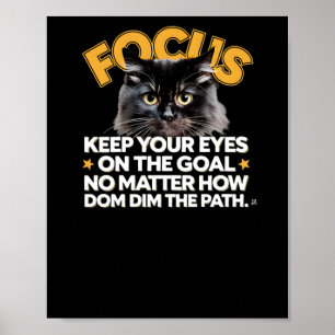 Poster Focus Gardez Les Yeux Sur L'Objectif Non Comment D