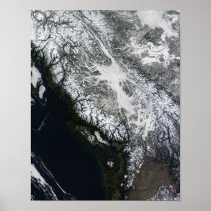 Poster Fog and snow in British Columbia