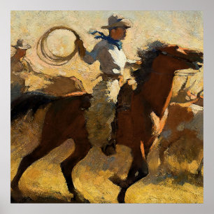 Poster "Fogging the Drags" par Maynard Dixon