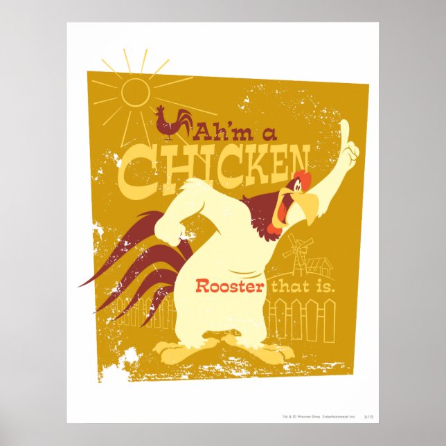 Poster Foghorn Ah est un poulet (Devant)