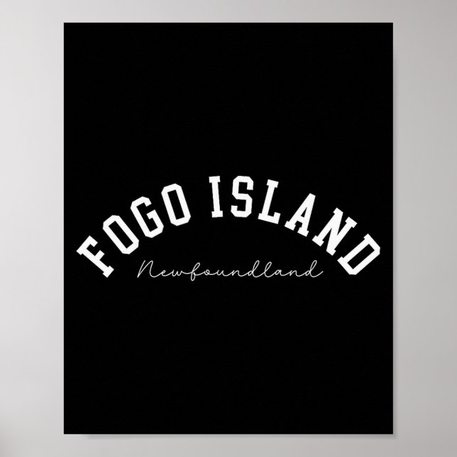 Poster Fogo Island Newfoundland Canada College Text  (Devant)
