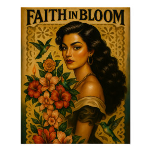 Poster Foi en fleur - A Spirit-Wired™