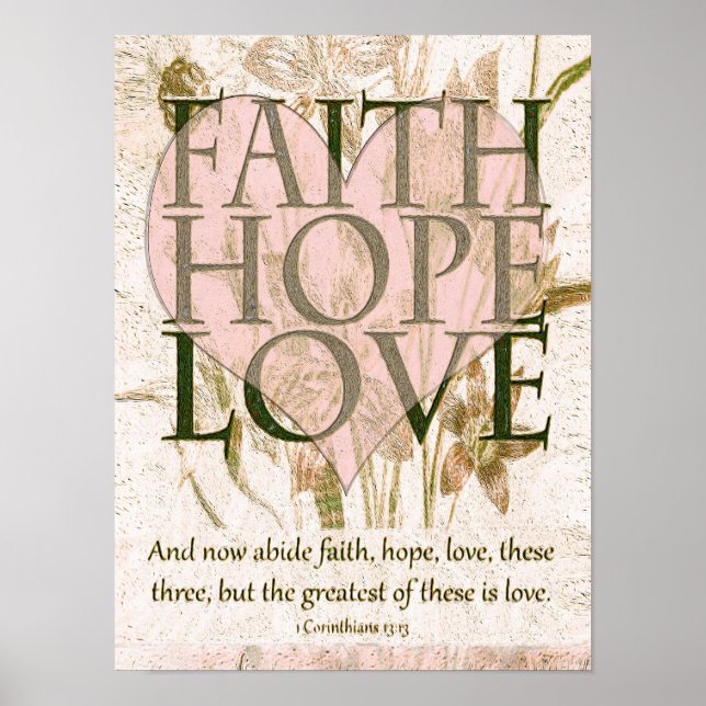 Poster Foi, Espoir et Amour (Devant)