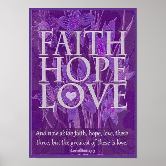 Poster Foi, Espoir et Amour (Devant)