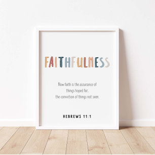 Poster Foi le fruit de l'affiche spirituelle