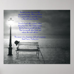 Poster foi, pardon, amour, compassion par guérison amour