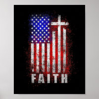 Foi patriotique chrétienne Amour Jésus Drapeau amé