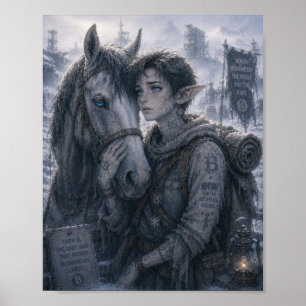 Poster Foi / Soigneur de chevaux / Frontière nord