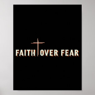 Poster Foi sur la Croix de Jésus Graphique Chrétien