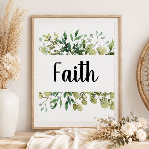 Poster Foi verdure 1 cor 13 mariage