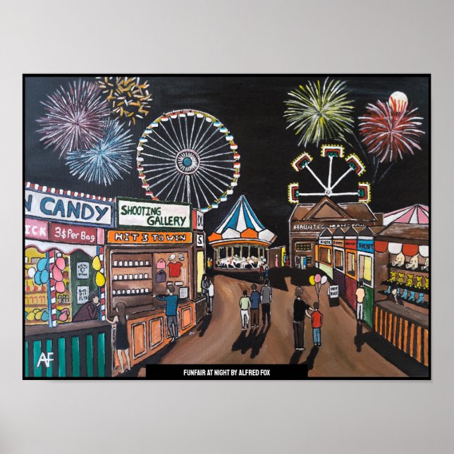Poster Foire de nuit de Alfred Fox (Devant)