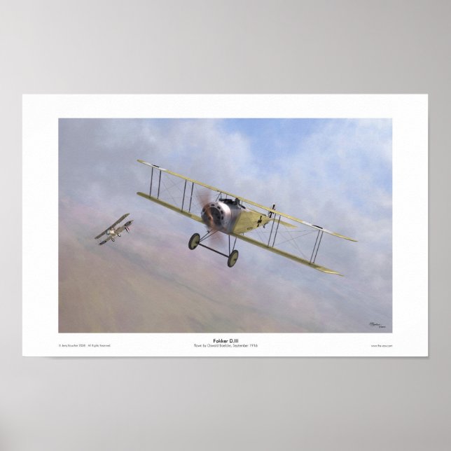 Poster Fokker D.III (Devant)