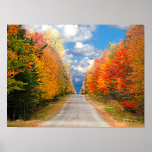 Poster Foliage d'automne Nouvelle-Angleterre