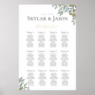 Poster Foliage minimal et Terrarium géométrique Or Siège