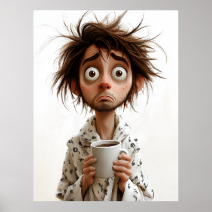 Poster Folie du matin : Café d'abord, questions plus tard