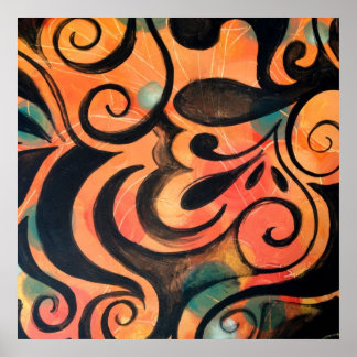 Poster Folie orange