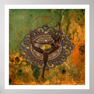 Poster Folies Bergère à Paris 1920