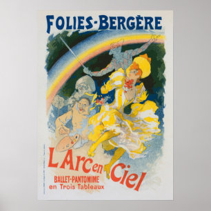 Poster Folies Bergère - L'arc en ciel - Jules Chéret 1893