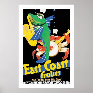 Poster Folies de la Côte Est