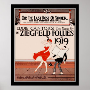 Poster Folies vintages de Ziegfield de 1919