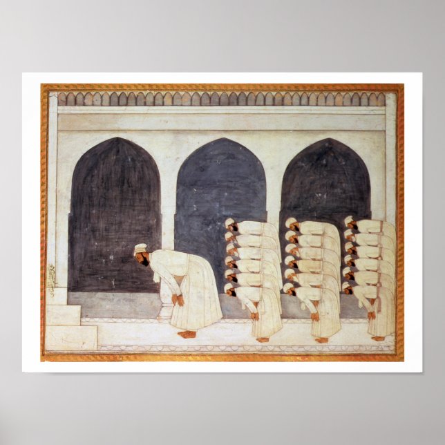 Poster Folio.38a Un prince mogul dans une mosquée menant  (Devant)