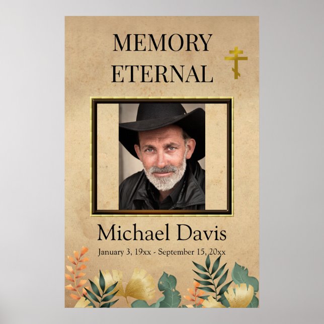 Poster Folithe d'automne Orthodoxe Christian Funeral (Devant)