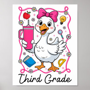 Poster Folle de la poule 3e année Fille 1er jour de