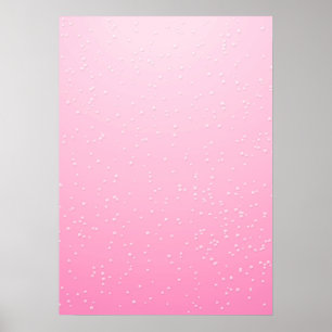 Poster Fond d'art Champagne Rose avec Petites Bulles