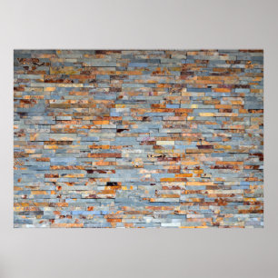 Poster Fond de mur en brique ancienne