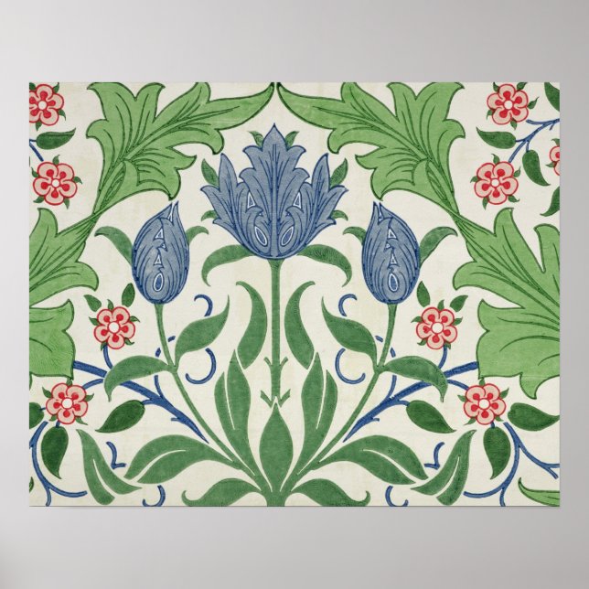 Poster Fond d'écran floral (Devant)
