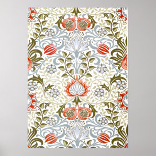 Poster Fond d'écran floral victorien par William Morris