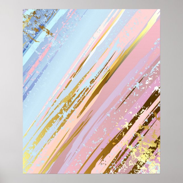 Poster Fond rose texturé (Devant)