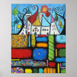 Poster Fondé sur le bonheur