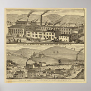 Poster Fonderie de fourneau, magasins convenables